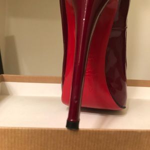 Christian Louboutins: Patent leather 5” stilettos